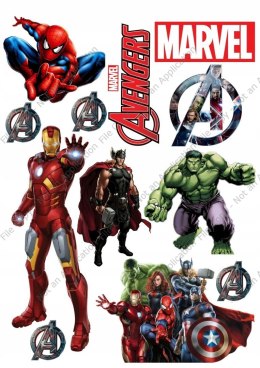 Wydruk OPŁATEK MARVEL Avengers Bohaterowie