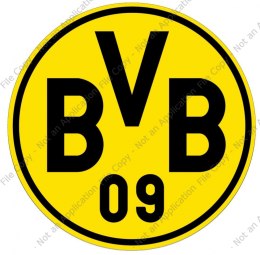 Wydruk OPŁATEK na tort herb Borussia Dortmund