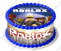 Duży zestaw na tort OPŁATEK ROBLOX + 2 OBWODY