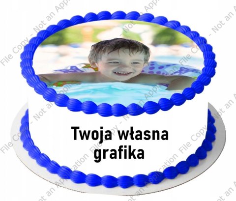 Opłatek na tort TWOJE ZDJĘCIE - WYSOKA JAKOŚĆ