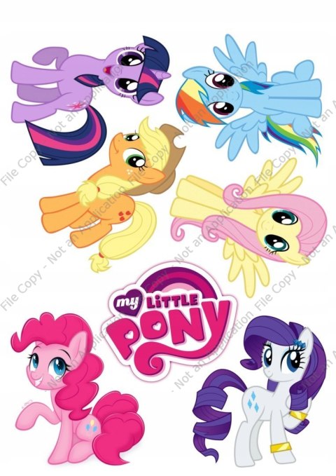 Wydruk masa cukrowa na MY LITTLE PONY