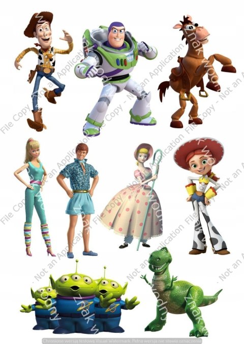 Wydruk MASA CUKROWA na tort TOY STORY super jakość