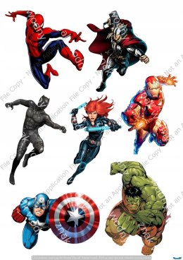 Wydruk OPŁATEK Marvel Avengers wysoka jakość