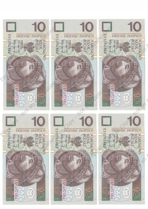 Wydruk OPŁATEK na tort BANKNOTY 10 ZŁ