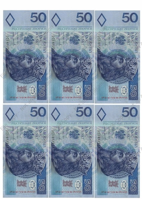 Wydruk OPŁATEK na tort BANKNOTY 50 ZŁ