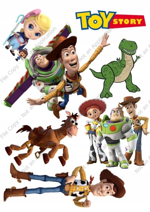 Wydruk OPŁATEK na tort zestaw TOY STORY