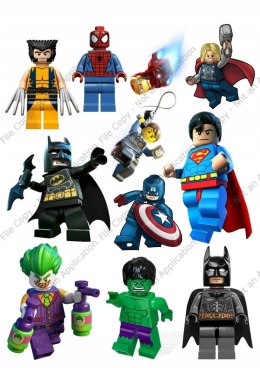 Wydruk OPŁATEK tort LEGO Marvel Super Heroes