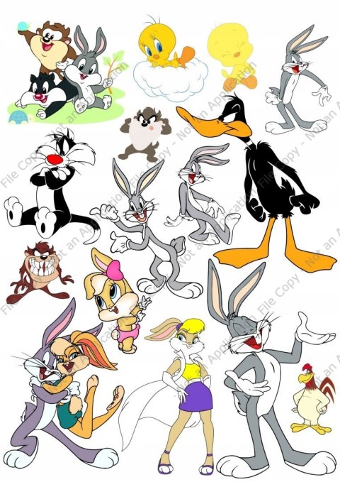 Wydruk masa cukrowa na tort LOONEY TUNES BUGS