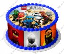 Zestaw do dekoracji tortu OPŁATEK LEGO NINJAGO HIT