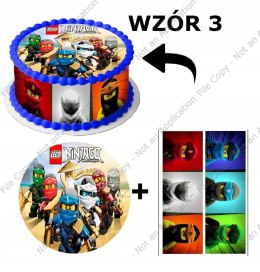 Zestaw do dekoracji tortu OPŁATEK LEGO NINJAGO HIT