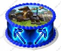 Zestaw na tort OPŁATEK MINECRAFT + 2 OBWODY HIT!!