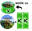 Zestaw na tort OPŁATEK MINECRAFT + 2 OBWODY HIT!!