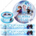 ZESTAW OPŁATEK NA TORT KRAINA LODU ELZA FROZEN