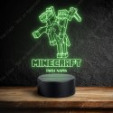 LAMPKA NOCNA LED 3D GRA Minecraft NAPIS IMIE PREZENT