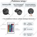 LAMPKA NOCNA LED 3D Piłka Nożna Piłkarz + Piłka NAPIS IMIE PREZENT