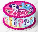 Zestaw na tort OPŁATEK MY LITTLE PONY + BOKI