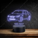 LAMPKA NOCNA LED 3D BMW E60 + NAPIS IMIE PREZENT