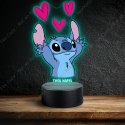 LAMPKA NOCNA LED 3D Dla Dzieci Bajka Lilo i Stich NAPIS IMIE PREZENT