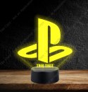 LAMPKA NOCNA LED 3D GRACZ PLAYSTATION LOGO NAPIS IMIE PREZENT