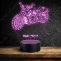 LAMPKA NOCNA LED 3D MOTOCYKL HARLEY DAVIDSON + NAPIS IMIE PREZENT