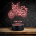 LAMPKA NOCNA LED 3D MOTOCYKL HONDA CBR + NAPIS IMIE PREZENT