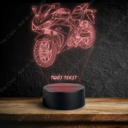 LAMPKA NOCNA LED 3D MOTOCYKL YAMAHA R3 + NAPIS IMIE PREZENT