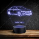 LAMPKA NOCNA LED 3D SAMOCHÓD AUDI A8 + NAPIS IMIE PREZENT