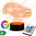 LAMPKA NOCNA LED 3D SEAT IBIZA CUPRA + NAPIS IMIE PREZENT